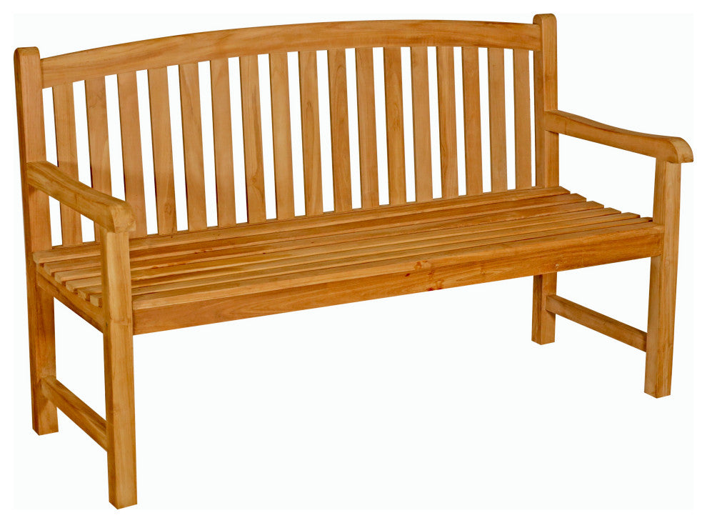 Seven Seas Teak Acapulco Outdoor Teak Wood Bench, 5'