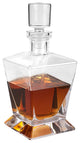 Regal Square European Mouth Blown 34 oz. Scotch or Whiskey Decanter