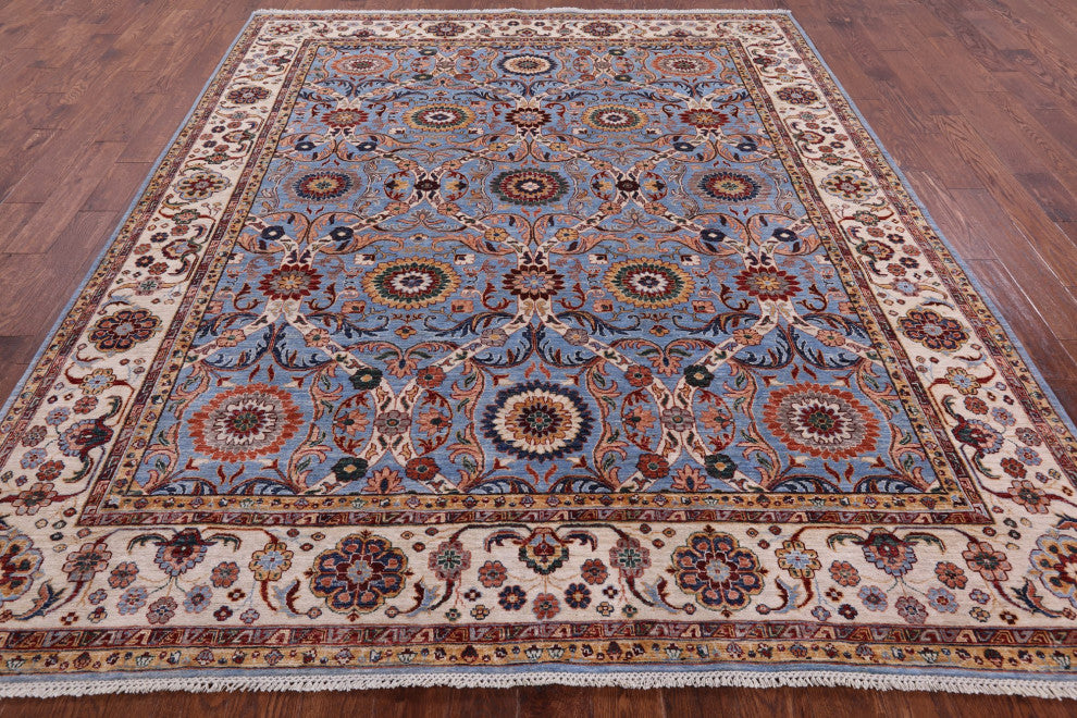 Hand Knotted Persian Tabriz Wool Rug 8' 4" X 9' 10" Q9991