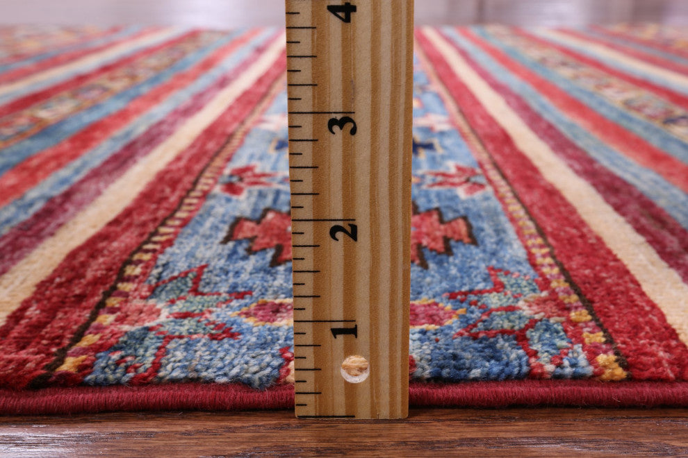 3' 11" X 6' 1" Khorjin Super Kazak Handmade Wool Rug Q10772