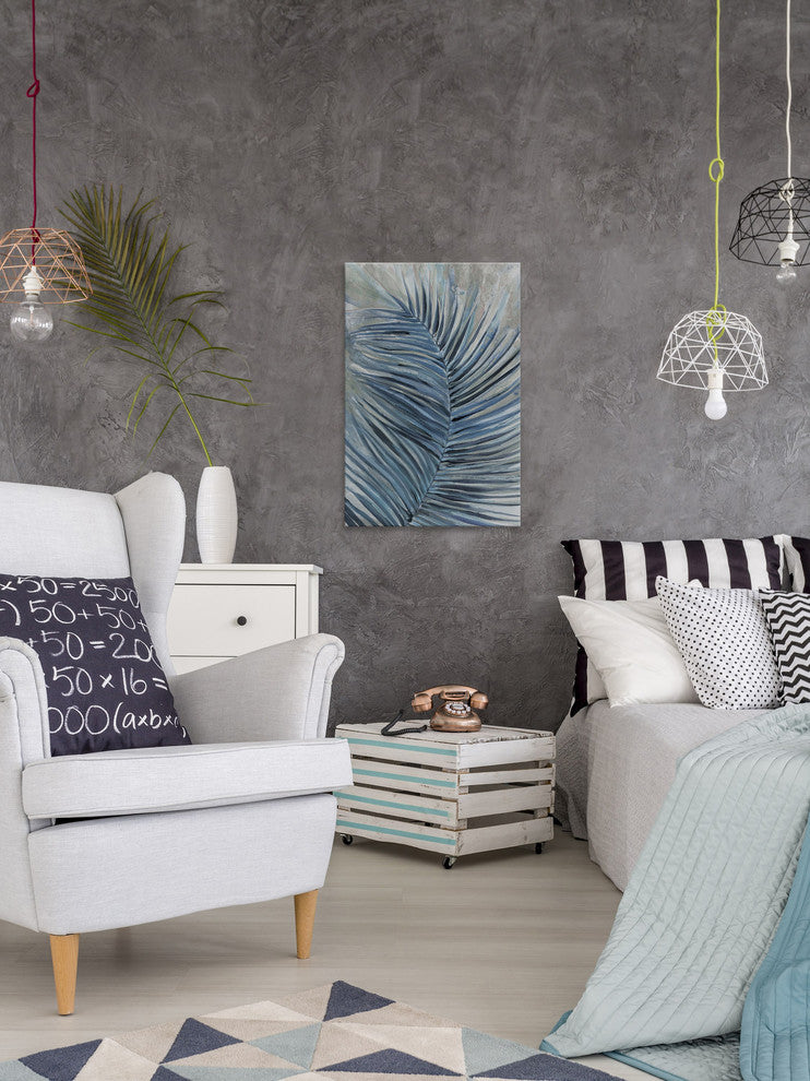 "Blue Spirit" Painting Print on Wrapped Canvas, 16"x24"