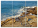 "Rocky Hong Kong Seashore" Metal Wall Art, 3 Panels, 36"x28"