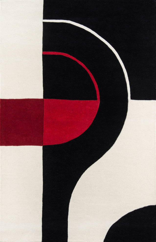 Delhi Hand-Tufted Rug, Black, 5'x8'