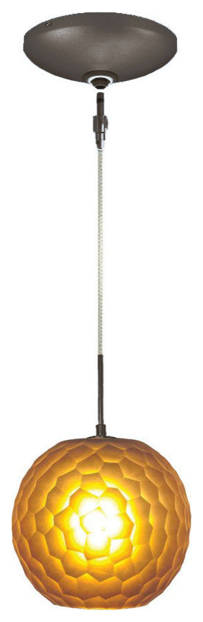 Light Low Voltage Pendant And Canopy Kit, Amber Bronze, Amber Bronze