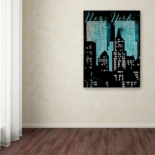 Color Bakery 'Retro Cities I' Canvas Art, 35"x47"