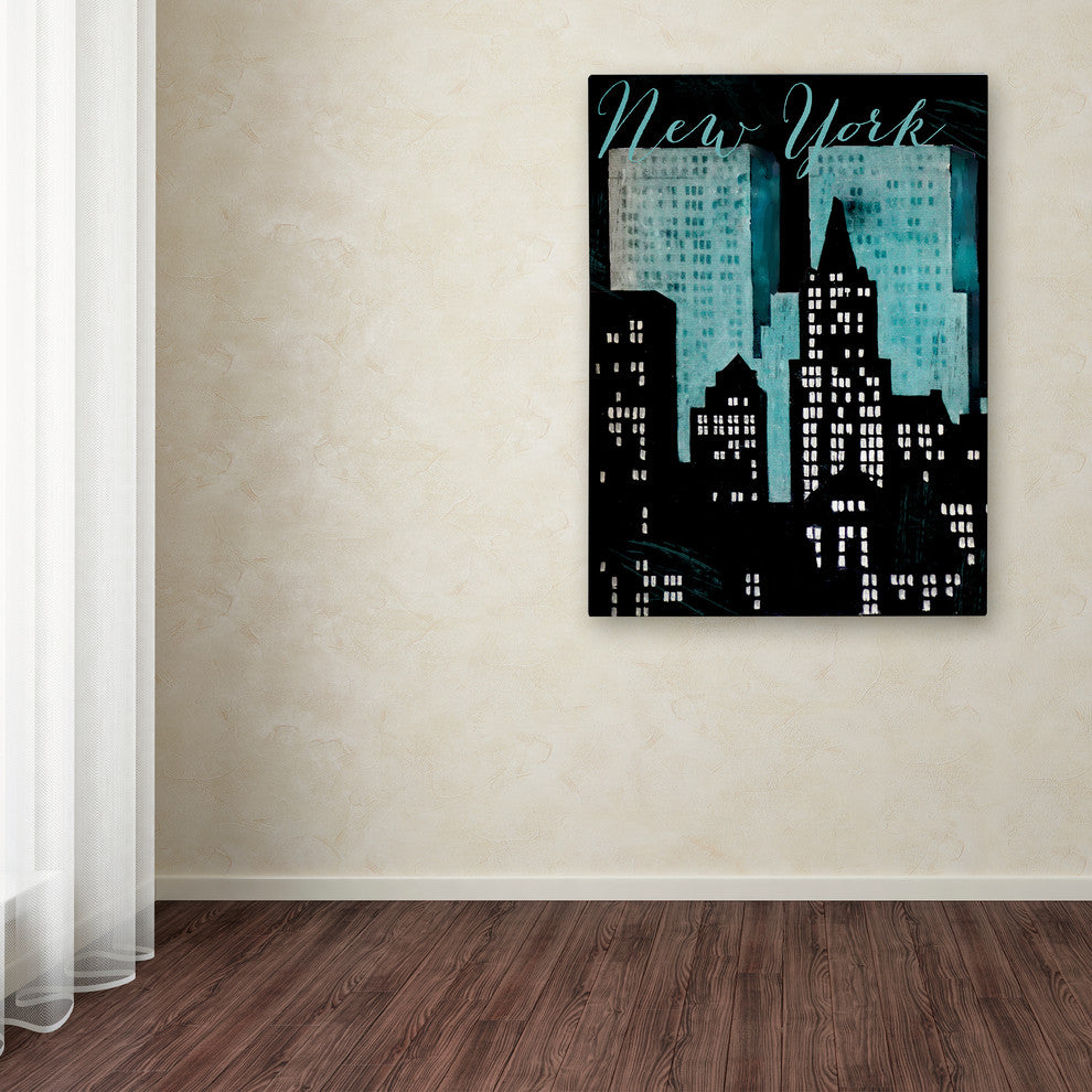 Color Bakery 'Retro Cities I' Canvas Art, 35"x47"