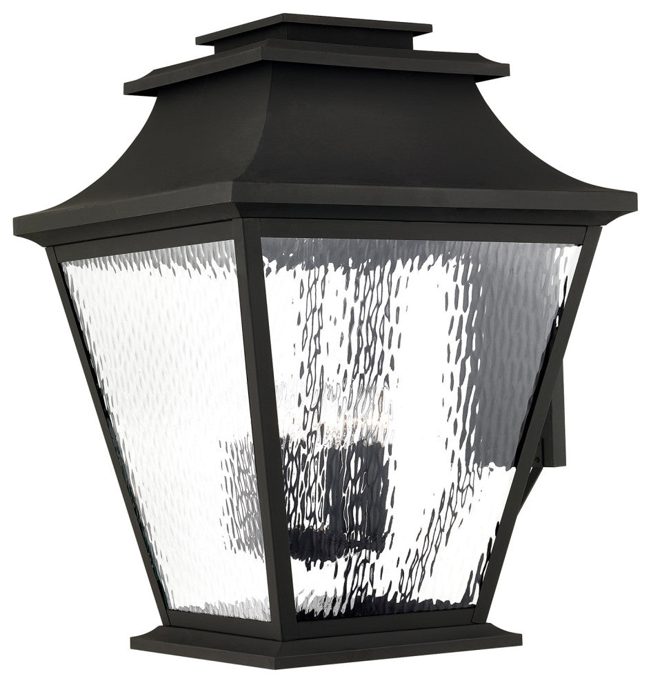 Livex Lighting Hathaway 6 Light Black Outdoor Wall Lantern