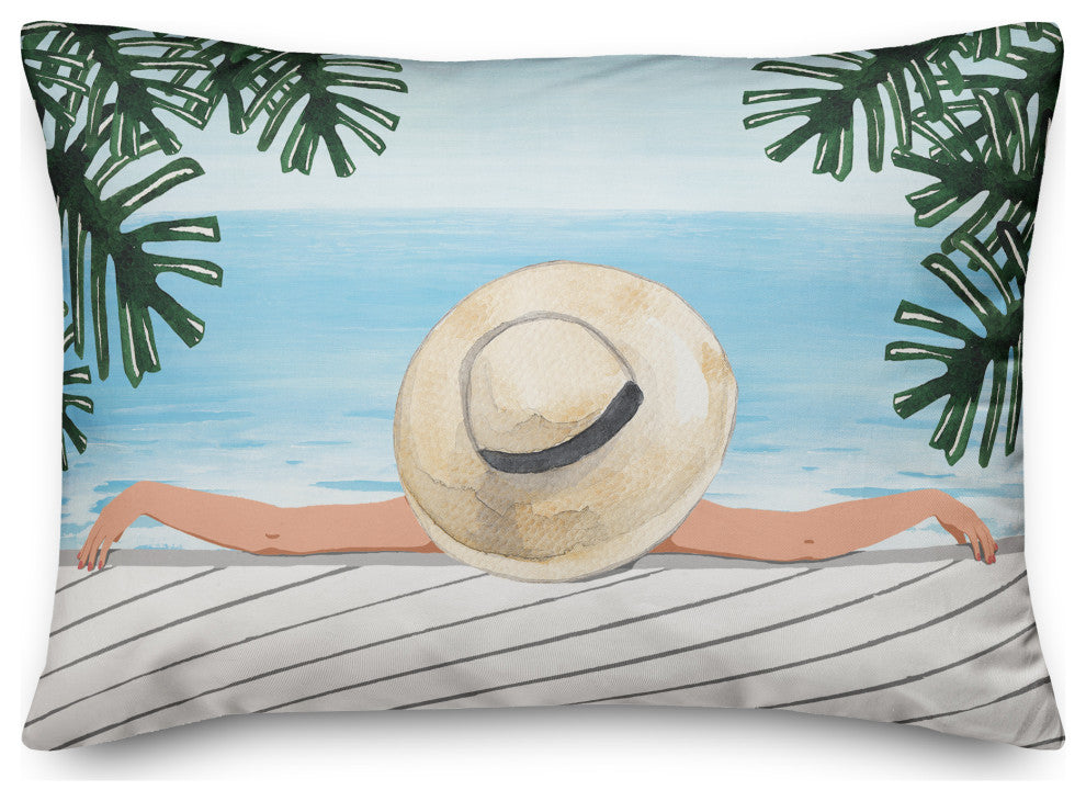 Lounging By The Sea 14x20 Spun Poly Pillow