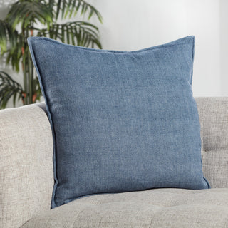 Jaipur Living Blanche Solid Blue Down Pillow 22"
