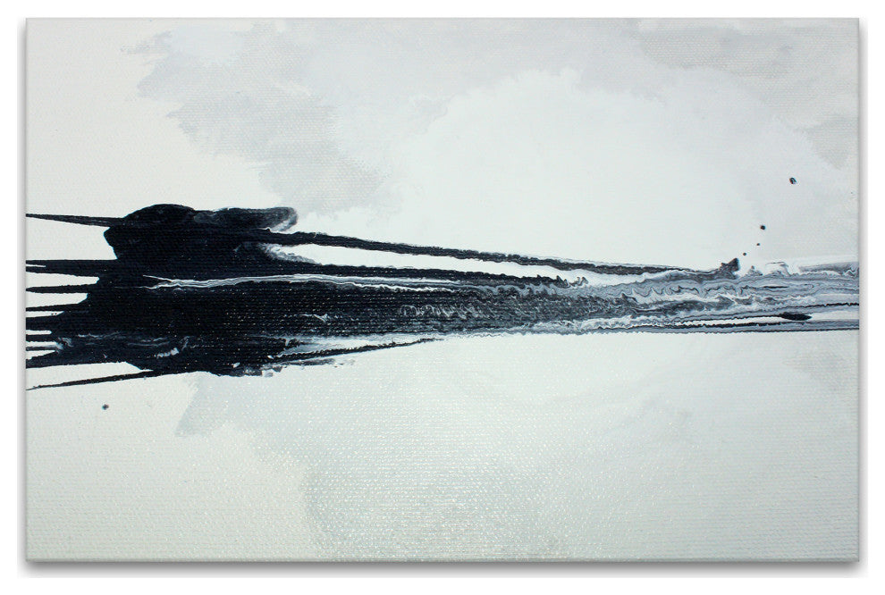 Onyx Landscape' Wrapped Canvas Wall Art by Karen Moehr