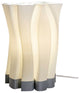 Flame 13.5" Bohemian Plant-Based PLA Dimmable LED Table Lamp, White/Gray