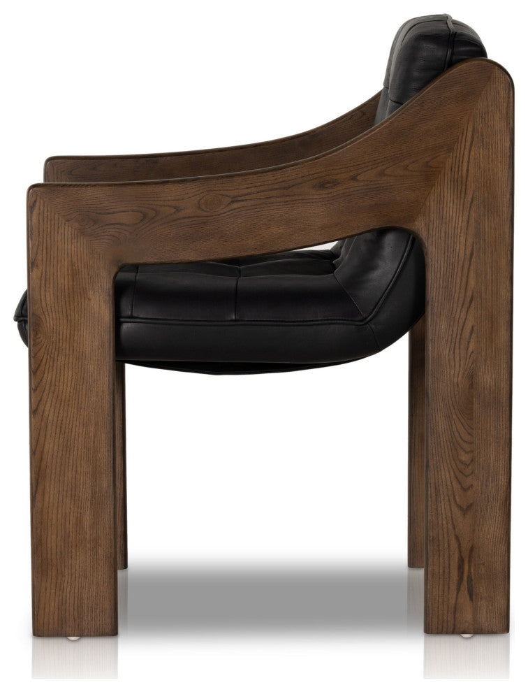 Halston Dining Armchair Heirloom Black, Terra Brown Ash