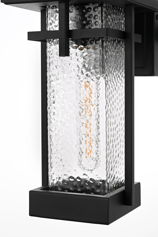 Home Living 6" Outdoor Wall Sconce, Black