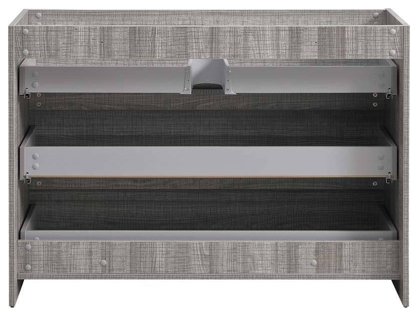 Fresca FCB9348HA Lazzaro 48" Glossy Ash Gray Free Standing Bathroom Cabinet