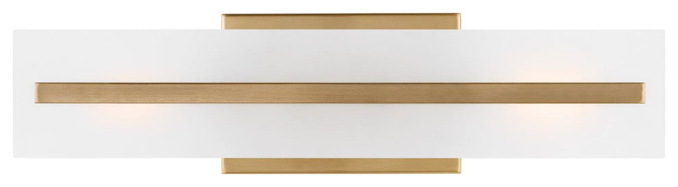 Dex Small Two Light Wall / Bath, Satin Brass
