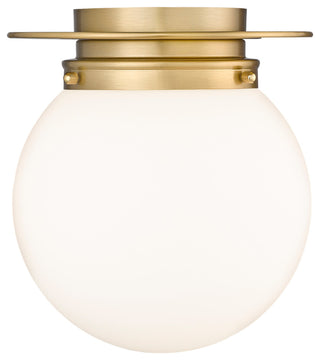 Z-Lite 1-Light Flush Mount,Heritage Brass