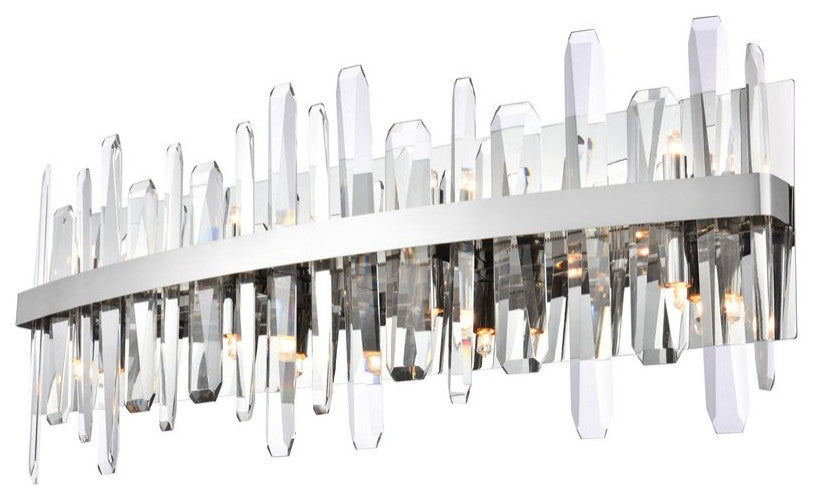 Modern Chrome 8-Light Bath Sconces
