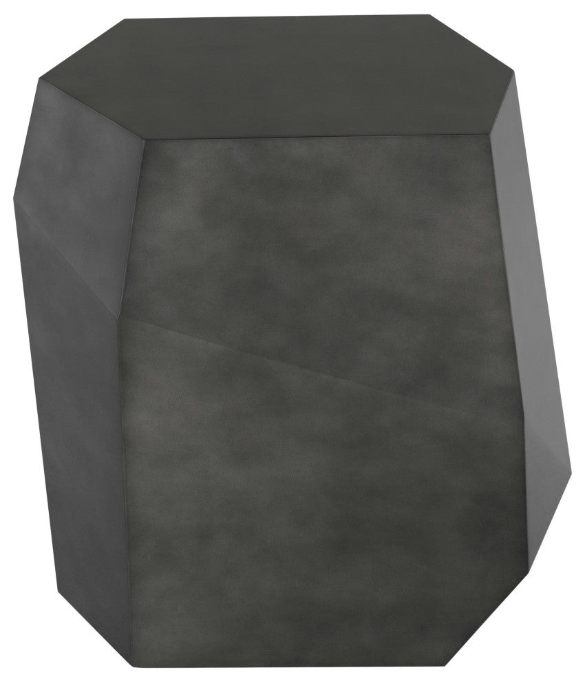 Gio Pewter Wood Side Table