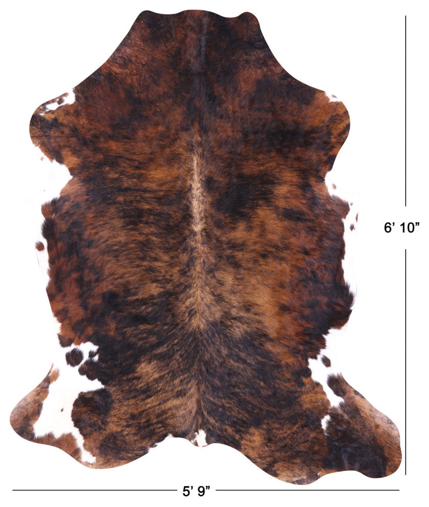 Natural Cowhide Rug 6' 10" X 5' 9" C1988