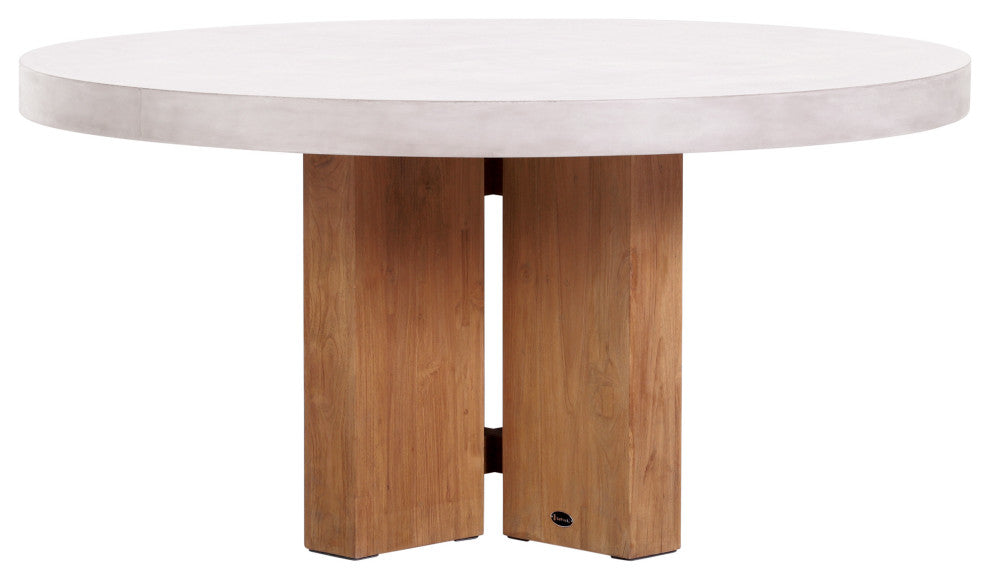 Java Teak and Concrete Dining Table