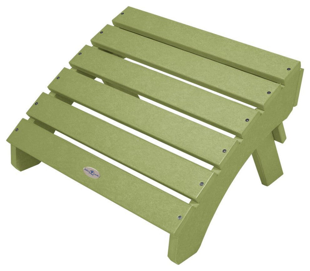 Folding Adirondack Ottoman, Palm Green