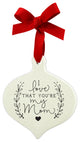 Ornament Doodle, Mom Ribbon Hang