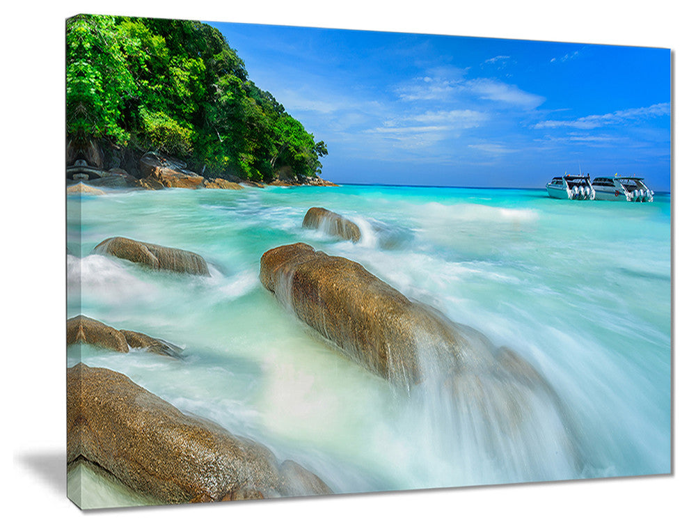 "Tachai Island in Thailand" Landscape Canvas Photo Print, 20"x12"