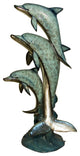 3 Dolphins Fountain 71" Special Patina