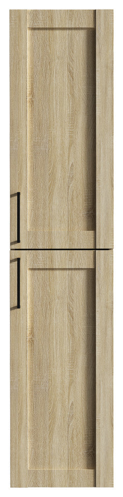 The Cosmo 14" Wall Mounted Modern Bathroom Linen Tower, Ace