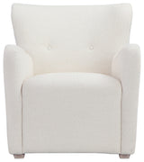 Harlow Lounge Chair Boucle White