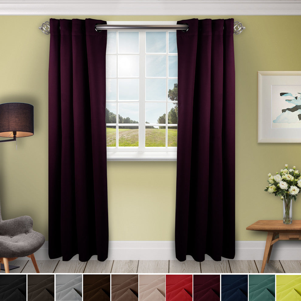 Heavy Duty Drapery Single Panel, Purple, 150"x96"
