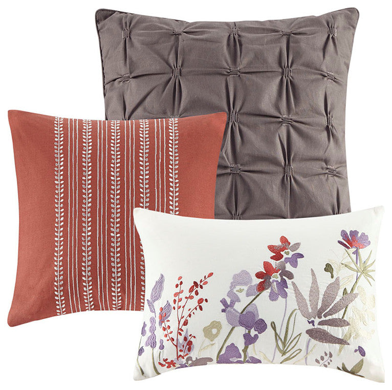 Madison Park Mariana 7 Piece Cotton Printed Comforter Set in Multi