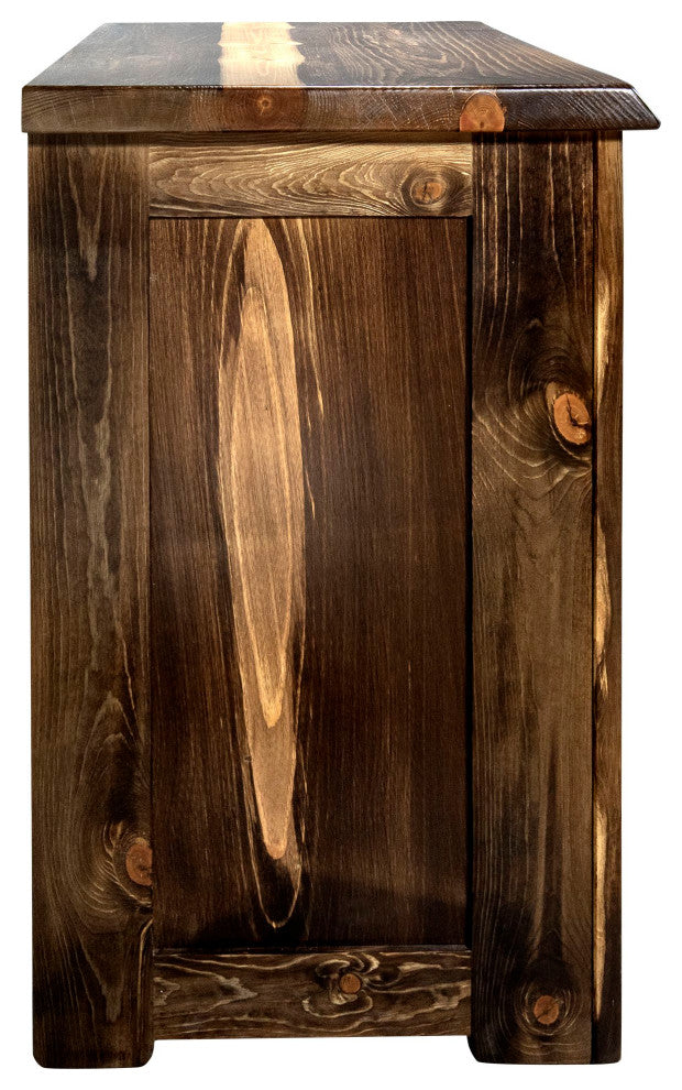 Big Sky Collection Live Edge 3 Drawer Chest of Drawers, Provincial Stain