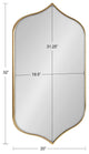 Tyla Framed Wall Mirror, Gold 20x32