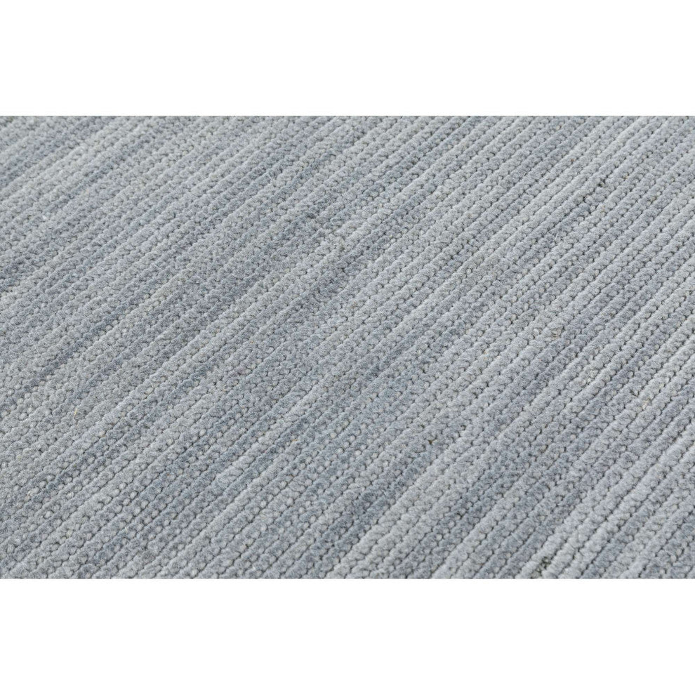 Eva Solid Area Rug, Gray, 5'x8'