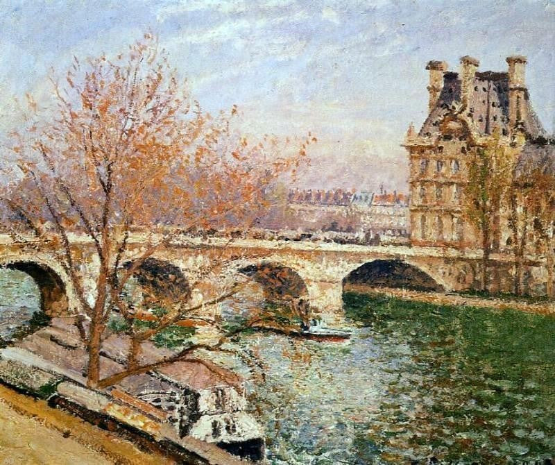 Camille Pissarro The Pont Royal and the Pavillion de Flore Wall Decal