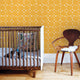 Dot Peel and Stick Vinyl Wallpaper, Yellow, 24"w X 60"h