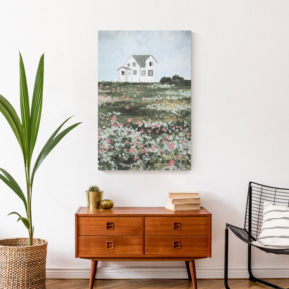 House on the Hillside 20x30 Canvas Wall Art