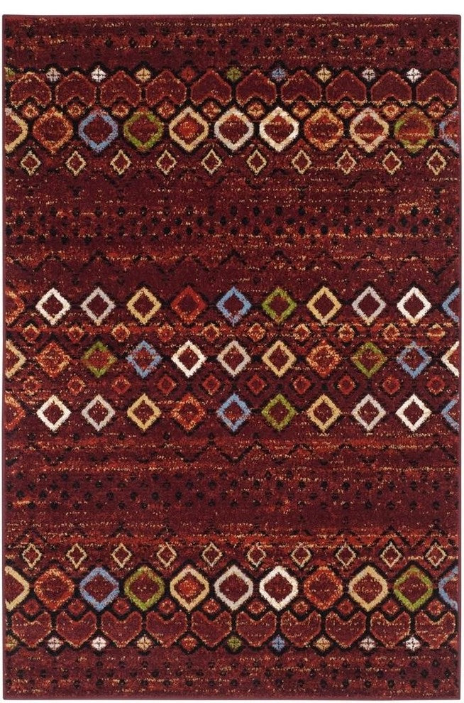 Safavieh Amsterdam Ams108D Rug, Terracotta/Multi, 4'0"x6'0"