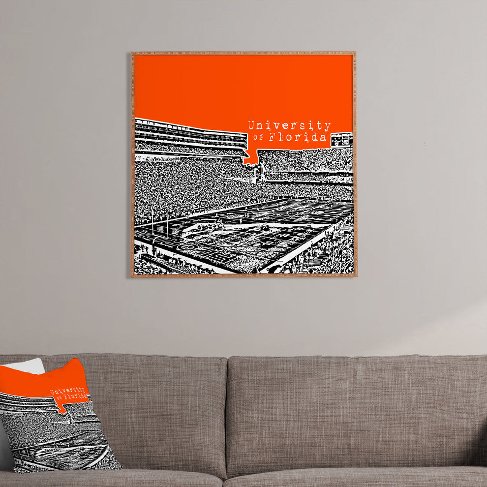 Deny Designs Bird Ave University of Florida Orange Framed Wall Art