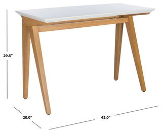 Safavieh Reid Desk, Oak/White