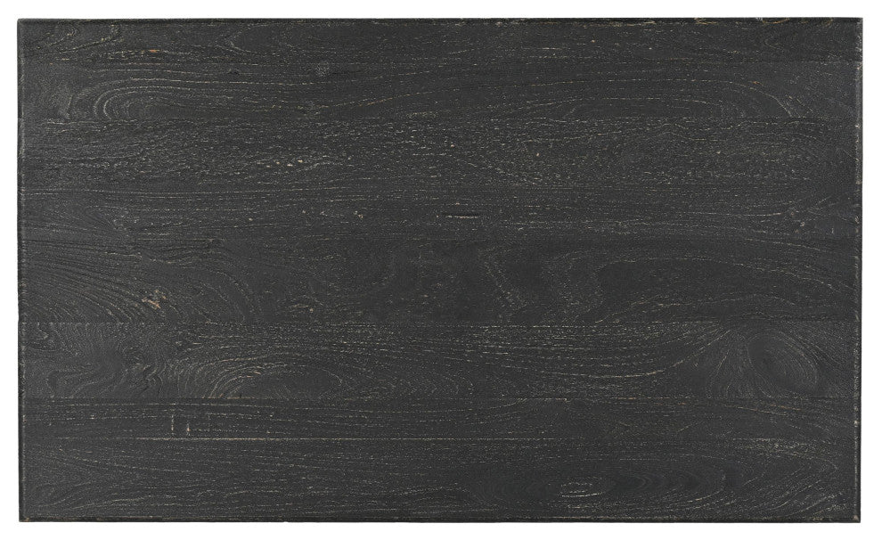Wiley Carved Dining Table, Black, 60" W