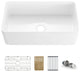 Pure 33"  Kitchen Farmhouse Fireclay Workstation Sink
