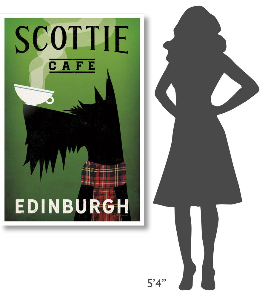 "Scottie Cafe" Digital Paper Print by Ryan Fowler, 34"x50"