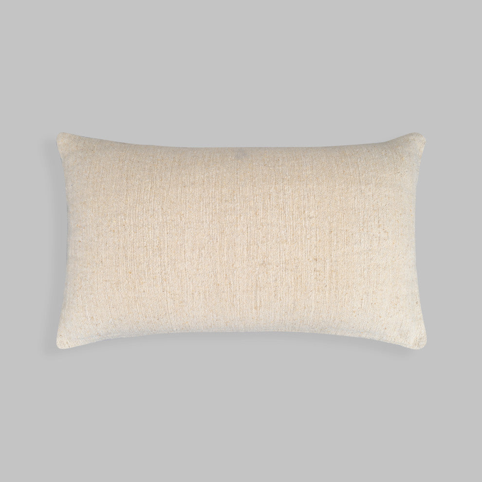 Natural Harmony Nettlesolid Pillow, Natural, 24"x14"