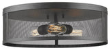Zlite 331F18-BRZ 3-Light Flush Mount, Bronze