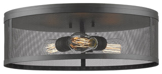 Zlite 331F18-BRZ 3-Light Flush Mount, Bronze