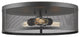 Zlite 331F18-BRZ 3-Light Flush Mount, Bronze