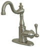 Kingston Brass Bar Faucet With Cover Plate, Brushed Nickel
