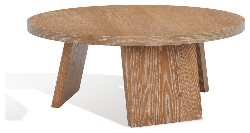 Safavieh Couture Julianna Wood Coffee Table, Rustic Oak